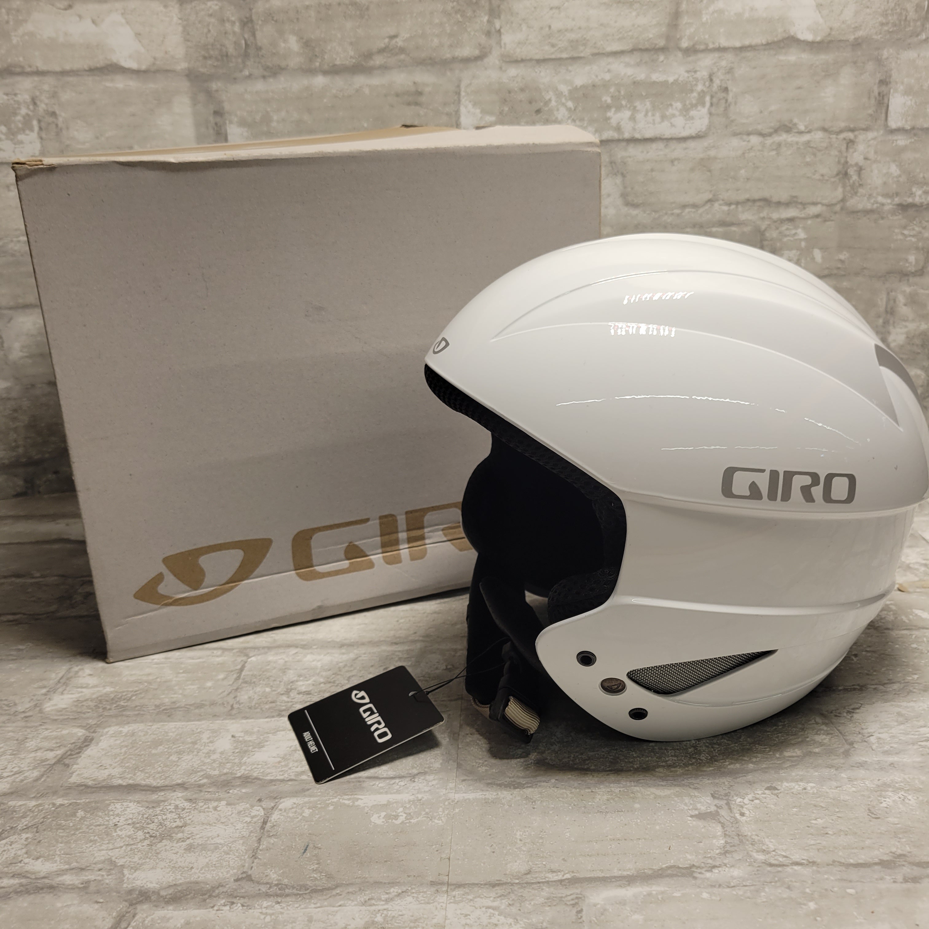 Giro Sestriere Race Snow Helmet #2033947, Adult White Small (8075274584302)